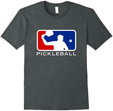 Mens Pickleball T-Shirt: Major Leagues Large Dark Heather