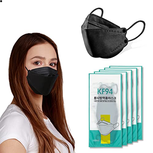 KF94 Mask 50 Pack Black or Multicolored KF94 Face Masks for Women Men
