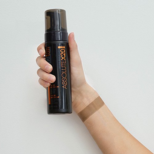 MineTan Absolute X20 Self Tan Foam - Ultra Dark Sunless Tanning Mousse With X20 Quad Bronzers, 1 Hour Express Tan, 6.7 fl oz