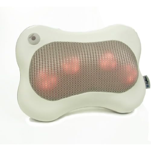 Zyllion ZMA-13-BG Shiatsu Massage Pillow with Heat (Beige) image