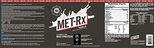 MET-Rx Ultramyosyn Whey Protein Powder, Great for Meal Replacement Shakes, Low Carb, Gluten Free, Vanilla, 2 lbs - Thumbnail 3