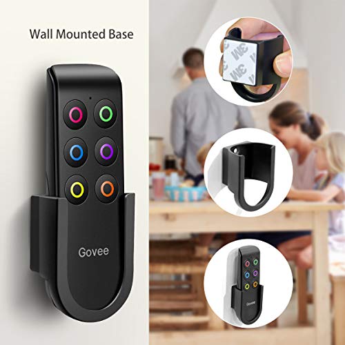 Key Finder, Govee Wireless RF Item Locator Item Tracker with Remote, 1 RF Transmitter and 6 Receivers for Car Keys Pets Purse - Wireless Key RF Locator, Wallet Tracker, Wall Mounted Version