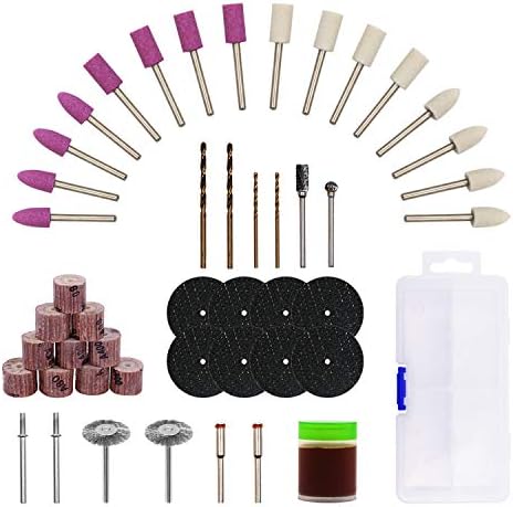 Rotary Tool Metal Polish Accessories Kit - GOXAWEE 48pcs Power Tool Combo Set Universal Fitment for Metal and Iron, Versatile Abrasive Metal Cutting Disc Flap Wheel for Grinding, Sanding, Polishing