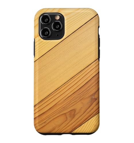 Classic Diagonal Lines Brown Yellow Graphic Art Case for iPhone 11 Pro