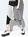 ellazhu Women Genie Pants Harem Hippie Hip-hop Capri Trouser GY02 Grey