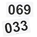 Juvale 100-Count Racing Number Marathon Race Bibs, Running Numbers 001-100, 4 x 7 Inches