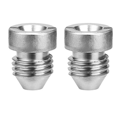 Tool Daily Foam Cannon Orifice Nozzle Tips, Stainless Steel, Universal 1.1 mm Thread Nozzle for Snow Foam Lance, 3000 PSI, 2-Pack