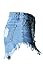 Generic Womens Hole Irregular High Waisted Denim Shorts