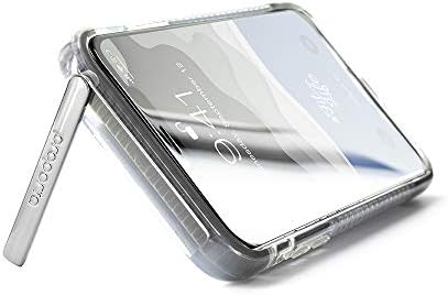 Proporta iPhone Xs Max Protective & Gunmetal Kickstand Marl Flex Switch Case with Air-Shock Wall & Charcoal TPE Gel Lining for Hands-Free Use + Wireless Charging Support - Grey