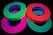 1 Inch x 50 Yards UV Blacklight Reactive Fluorescen​t Gaffer Tape Glow Party Supply Decorations (4 Pack 4 Rolls x 50 Yards)