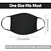 KISSBUTY 2 Pack Unisex Mouth Mask Anti Dust Face Mouth Mask, Black Cotton Face Mask for Cycling Camping Travel (2)