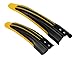 Juvale Bike Fender - 2-Pair Adjustable Bicycle Rear and Front Mud Guard, Bike Tire Accessories for Road Mountain Bike, Cycling, Yellow and Red, 16 x 3.3 x 1.8 Inches and 12 x 2.8 x 1.8 Inches