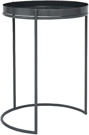 Table D Appoint Ronde Table D Extremite Simple Structure En Metal