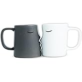 Occasionals Kissing Couple Mug Set, Wedding present for Couples, Engagement Gifts, Valentines Day, Cute Matching Couple Coffee Cups Bride and Groom Husband and Wife, His and Hers, Mr and Mrs