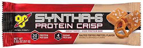 Bsn syntha-6 protein crisp bar, salted toffee pretzel, …