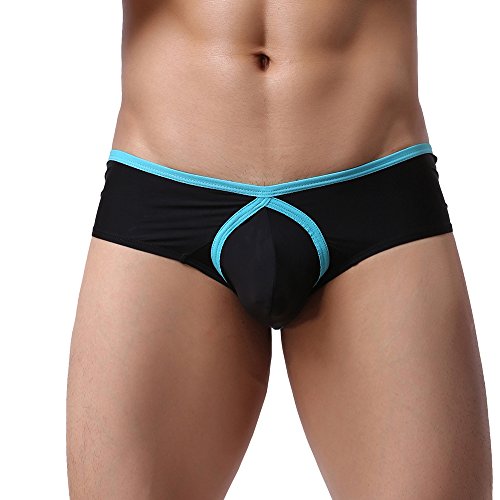 Anun men s sexy stretch fit ice-silk boxer briefs with …