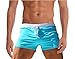 SALENT Mens Swimsuits Swim Trunks Short Swimming Boxer Briefs - Quick Dry Mesh Lining (Sky Blue, M Fit Waist: 32