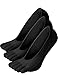 HASLRA Women's No Show Excellent Stretch Premium Toe Socks 3 Pairs