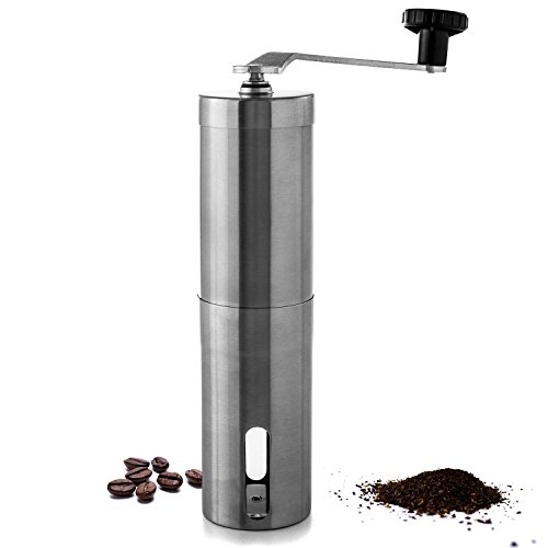 Biltek HOM-005 Coffee (Stainless Steel Manual, Adjustable Conical Ceramic Burr Grinder for Precision Brewing Every Time) - Thumbnail 5