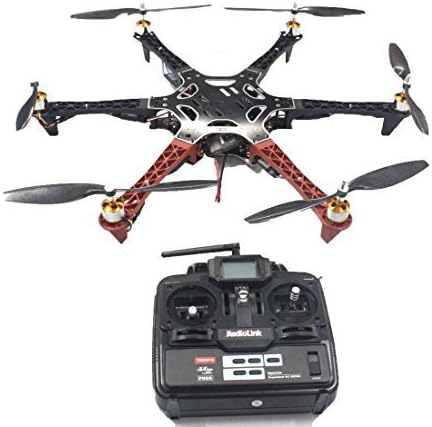 QWinOut Unassembly ARF (No Battery) DIY 2.4G 6Ch QQ Super Flight Control F550 Air Frame RC Hexacopter DIY Multicopter Drone Combo Set