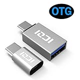ICZI USB C to Micro USB Female Adapter + USB C to USB 3.0 Adapter, Aluminum Body, for Samsung Galaxy Note 8, Samsung S8/S8 Plus and More (Silver)