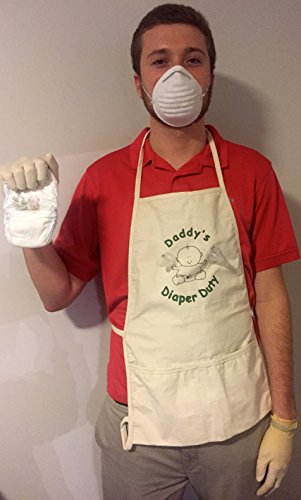Daddy's Diaper Duty Apron - Unique New Dad Gag Gift- Baby Shower Gift Idea