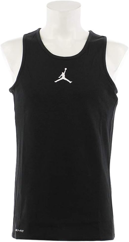 Jordan Nike Mens Rise DriFit Training Tank Black/White