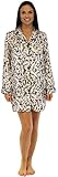 Pajama Heaven Satin Longsleeve Button Down Sleepshirt
