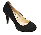 Bella Marie Celo-1 Women's almond toe platform multi color suede high heel stilettos shoes