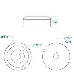 SEACHOICE 56400 Molded Roller End Cap – Black