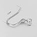 VALYRIA 50pcs Hypo Allergenic Stainless Steel Earring Hooks,15mmx15mm