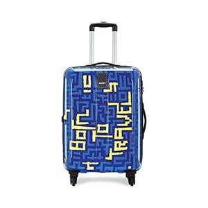 Safari Polycarbonate Thorium Maze 55 4W Printed Hard Luggage (Multicolor)