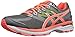 ASICS Women's GT-2000 4 Running Shoe, Charcoal/Flash Coral/Flash Yellow, 9.5 M US