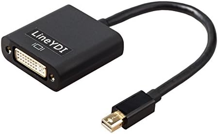 Mini DisplayPort to DVI/HDMI Adapter LineYDI, mDP/Mini DP (Thunderbolt Port Compatible) to DVI/HDMI Male to Female Adapter Converter - 1080P High Definition (miniDP to DVI)