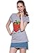 Romastory Women's Cute Print Short Sleeve T-shirts Juniors Casual Tops Tee Shirts