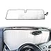 Windshield Sun Shade, Car Front Window Sunshade Foldable Sun Visor Protector for Jeep Wrangler TJ JK JKU 2 Door & 4 Door