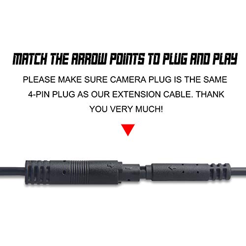 YiePhiot Extension Cord Dash Cam Backup Camera Rear View Mirror Camera