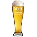My Personal Memories Custom Personalized Groomsmen 16 oz Pilsner Beer Glasses - 3 Lines Design (1)