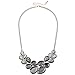D EXCEED Womens Fashion Statement Necklace Bib Teardrop Bubble Stone Necklace Party Jewelry for Ladies 18