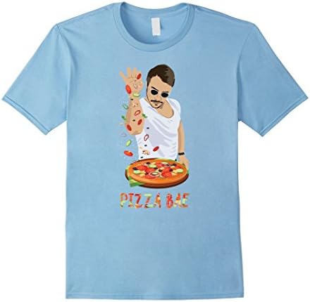 Men's Pizza Bae T Shirt - Funny Fast Food 3XL Baby Blue