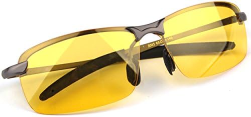 Night Driving Glasses Safety HD Vision Polarized Anti-Glare Driving Glasses Risk Reducing Driver Eyewear UV400 Eyes Relief & Protection Sport Sunglasses Cycling Fishing Running Men Women