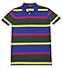 Polo Ralph Lauren Men's Custom Fit Stripe Pony Shirt-Royal Marine/Multi