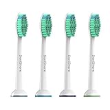 Premium Sonicare Pro-Results Compatible Generic Replacement Toothbrush Heads, 4 Count