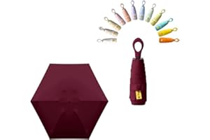 MILIYADEXIN Mini Sun Travel Umbrella Ring handle Coating Layer Fabric Compact Folding Purse Umbrella/Lightweight Small Portable Backpack/Rain Sun/Blocking/Anti UPF 50 UV Protection 99.9% Men Women Kid Umbrella