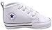 Converse CT Baby Boys First Star Leather High Top Sneaker, White, 3 Infant