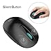 Wireless Mouse (Battery Included), FD M510c 2.4G Mini Silent Click Cordless Mouse, Optical Travel Mice Nano USB Receiver Desktop, Laptop, Computer, PC, Chromebook Notebook (Black)