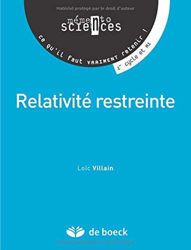 Relativité restreinte