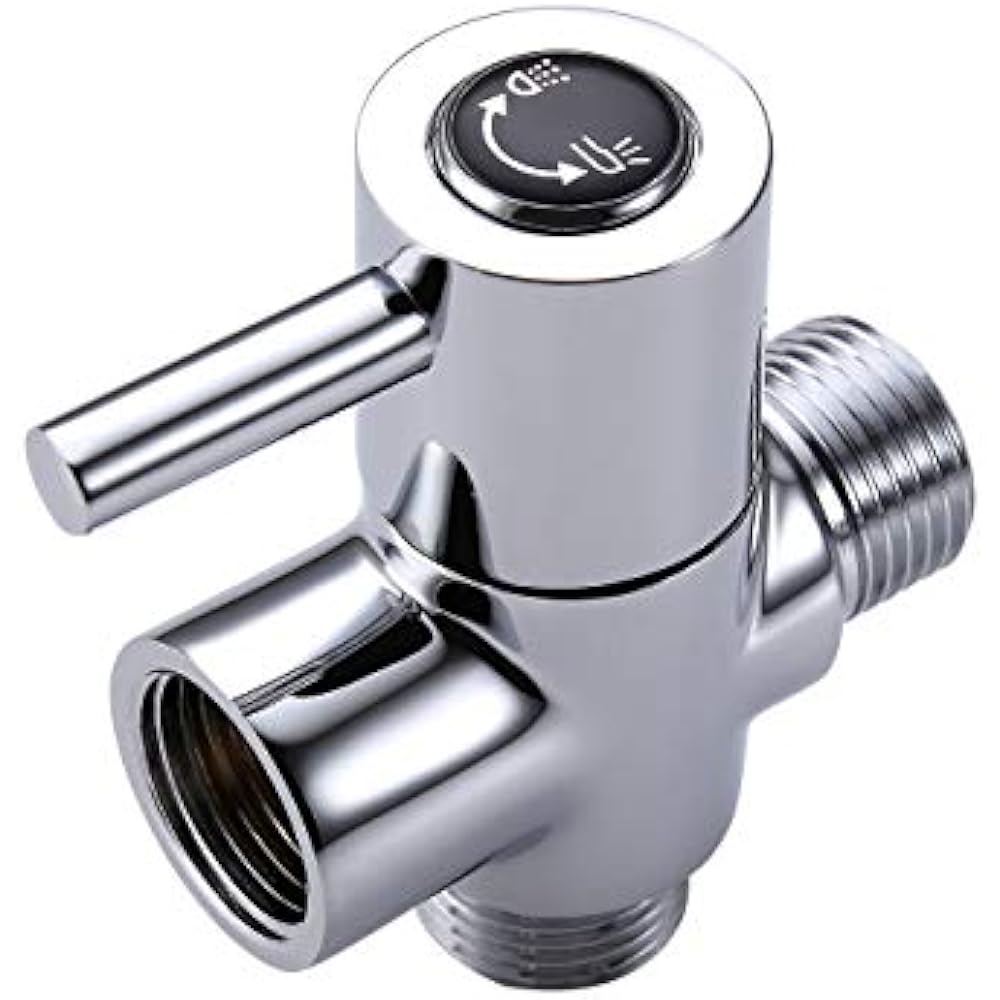 Brass Shower Arm Diverter Valve For Handheld Head Fixed Universal