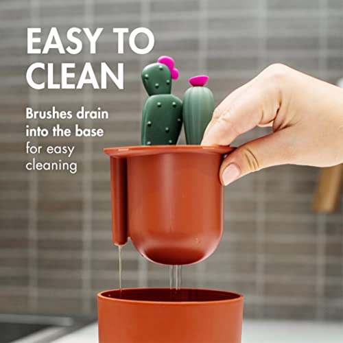 Boon Cacti Bottle Cleaning Brush Set, Terracotta , 4 Piece Set Pricepulse