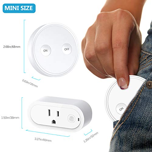 LoraTap Remote Control Outlet Plug Adapter with Remote, 656ft Range Wireless Switch for Lights and Household Appliances, No Hub Required, 16A/1760W, White, 2 Years Warranty